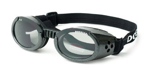Doggles (ILS extragroß, Schwarz), Hunde-Sonnenbrille von Doggles