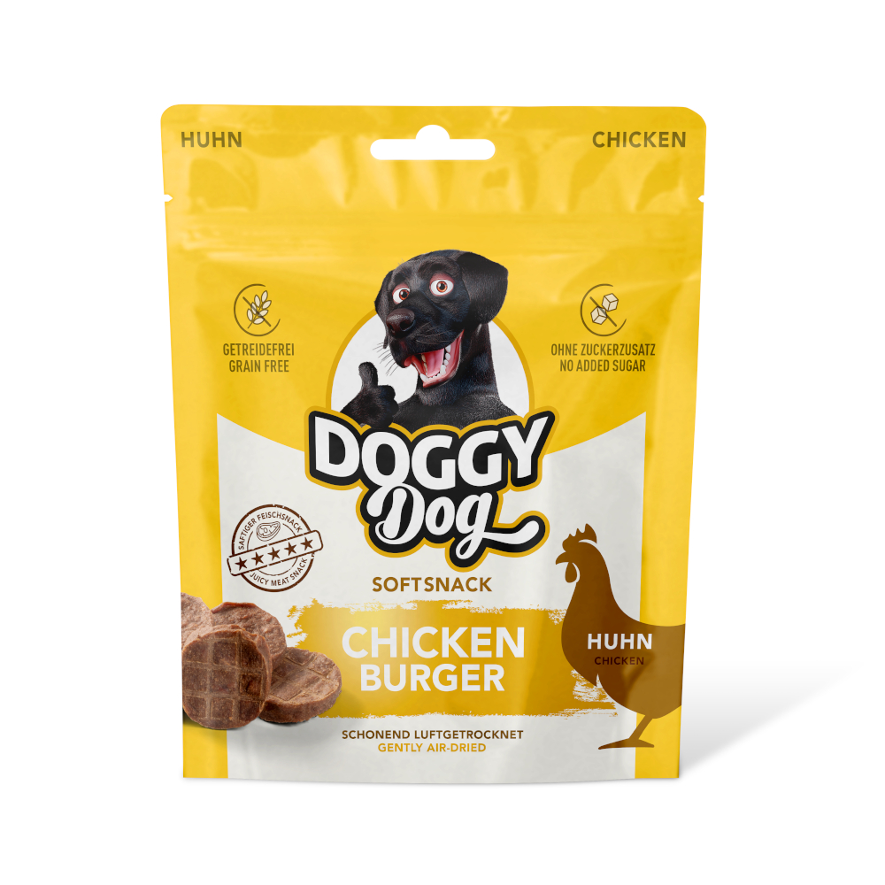 DOGGY Dog Softsnack Chicken Burger - Sparpaket: 2 x 70 g von Doggy Dog