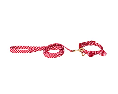 Doggy Parton Halsband-Leinen-Set, Vichy-Muster, Größe XL, Rot Doggy Parton Halsband-Leinen-Set, Vichy-Muster, Größe XL, Rot von Doggy Parton