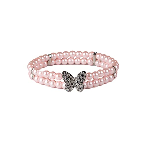 Halsteil mit Schmetterling-Motiv, Pink, Größe XS/S von Doggy Parton