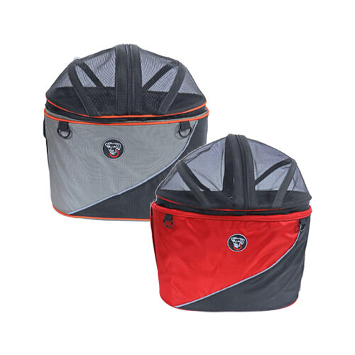 DoggyRide Cocoon - Tragetasche - XL - Rot/Schwarz von DoggyRide