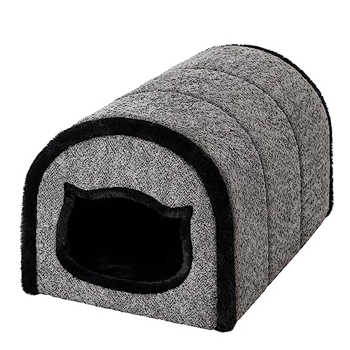 DOGGY, Katzensofa, Katzenbett, Katzenhaus, Höhle, Korb, Zelt, Katzenkuschelhoehle, Tunnel, Flauschiges Kissen, M: 29x40x27 cm, Anthology Graphit DOGGY, Katzensofa, Katzenbett, Katzenhaus, Höhle, Korb, Zelt, Katzenkuschelhoehle, Tunnel, Flauschiges Kissen, M: 29x40x27 cm, Anthology Graphit von DOGGY