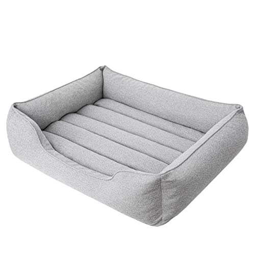 Doggy Hundebett, Katzenbett, Hundesofa, Abnehmbar Bezug, mittelgroße Hunde, Möbel für Tiere, Hundeliege, Schlafplätze, Waschbar, XXXL: 140x115 cm, Asche von DOGGY