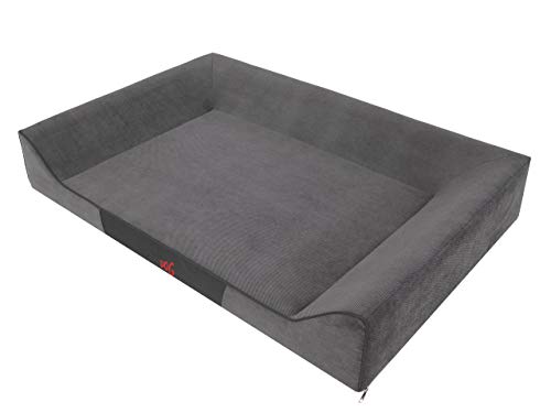 DOGGY Hundebett Katzenbett Haustierbett Hundeliege Ruheplatz Hundekissen Bett Hundematratze Tierbett Hundesofa Matratze, Graphit Savoy, L - 80 x 55 cm DOGGY Hundebett Katzenbett Haustierbett Hundeliege Ruheplatz Hundekissen Bett Hundematratze Tierbett Hundesofa Matratze, Graphit Savoy, L - 80 x 55 cm von DOGGY