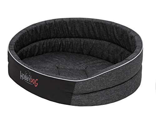 DOGGY Hundebett Katzenbett Haustierbett Hundeliege Runde Hundekissen Bett Hundematratze Tierbett Hundesofa Matratze, Schwarz Ökoleinen, R5-64 x 50 cm DOGGY Hundebett Katzenbett Haustierbett Hundeliege Runde Hundekissen Bett Hundematratze Tierbett Hundesofa Matratze, Schwarz Ökoleinen, R5-64 x 50 cm von DOGGY