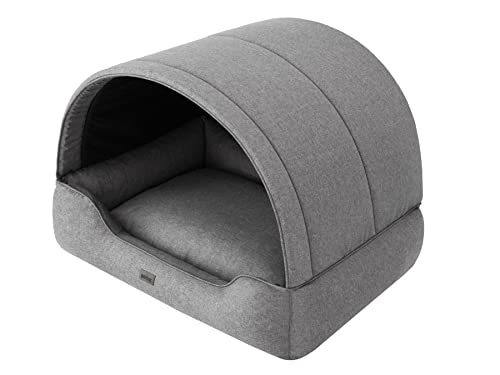 Hundehöhle Hundebett Katzenbett Hundehütte Haustierbett Hundehaus Hundeliegen Hundesofa Korb Sofa Hundekissen Schlafplatz, Graphit, 82x58 cm Hundehöhle Hundebett Katzenbett Hundehütte Haustierbett Hundehaus Hundeliegen Hundesofa Korb Sofa Hundekissen Schlafplatz, Graphit, 82x58 cm von DOGGY