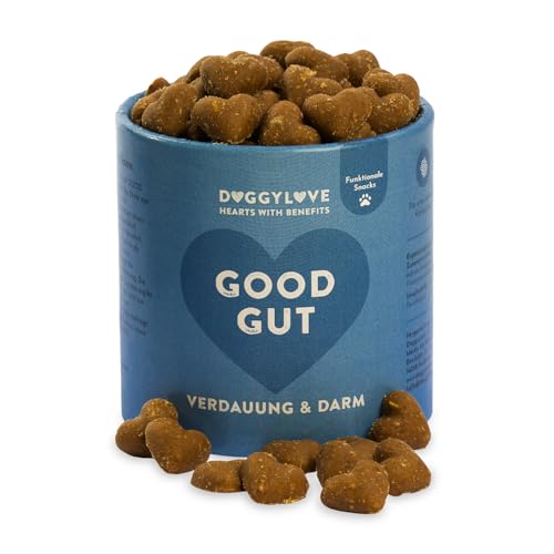 DoggyLove Good Gut – Verdauung & Darm, unterstützt Darmgesundheit & Verdauung, Verdauungssnack, Premium Hundeleckerli, Hundesnacks Gesundheit, – Ergänzungsfuttermittel, natürliche Zutaten, Glutenfre von DoggyLove