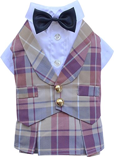 Doggy Dolly D374 Hundeeinteiler mit Rock und Weste, rot Kariert, Größe : XXS Doggy Dolly D374 Hundeeinteiler mit Rock und Weste, rot Kariert, Größe : XXS von Doggydolly