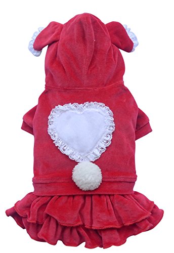 Doggy Dolly DRF006 Hundekleid Bunny, rot, Größe : XXS von Doggydolly