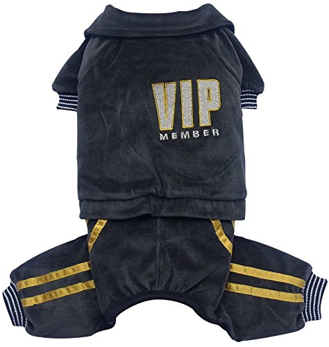 Doggy Dolly DRF010 Jogginganzug für Hunde VIP, schwarz, Winter, Größe : M Doggy Dolly DRF010 Jogginganzug für Hunde VIP, schwarz, Winter, Größe : M von Doggydolly