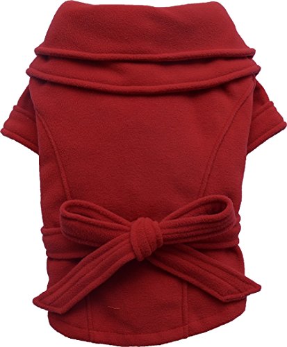 Doggy Dolly W311 Fleece Hundemantel, rot, Größe : XXS von Doggydolly