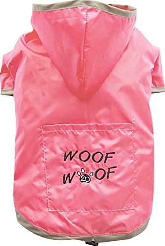 Doggydolly MOPS&CO FP-DR063 Regenmantel für kräftige Hunderassen pink (FP-M - Brust 61-63cm Rücken 36-38cm) von Doggydolly