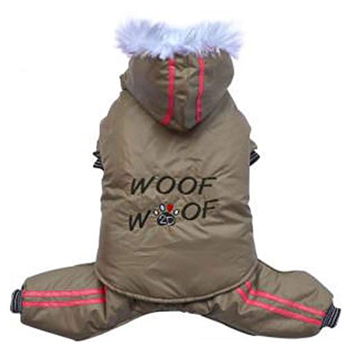 Doggydolly W407 3-in-1 Schneeanzug/Overall für Hunde Cappuccino (XS- Brust 31-33 cm Rücken 18-20 cm) von Doggydolly