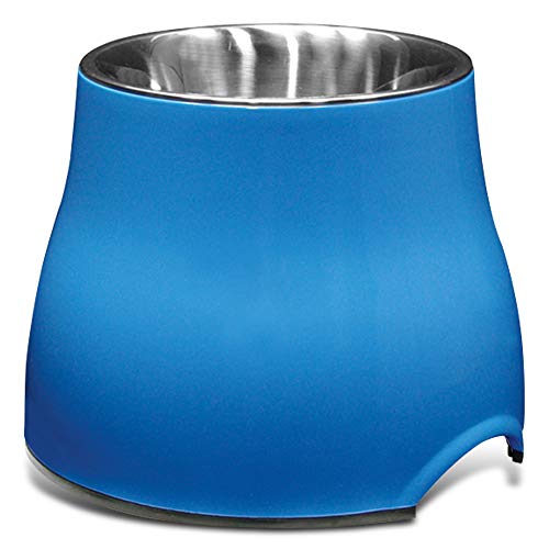 Dogit 2-in-1 erhöhte Schale/Schüssel, 300 ml Fassungsvermögen, Blau von Dogit