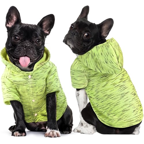 Doglay Warme Hundekleidung für kleine Hunde – warmer Haustier-Wintermantel mit Loch für die Leine, weiche Welpen-Sweatshirt-Jacke für kleine, mittelgroße Hunde, Jungen und Mädchen von Doglay
