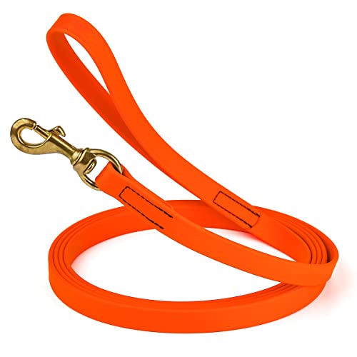 Viper Biothane Arbeitsleine, Lange Leine für Hunde, 2 Farben und 6 Größen, 1,9 cm x 4,5 m, Hunter Orange von Viper