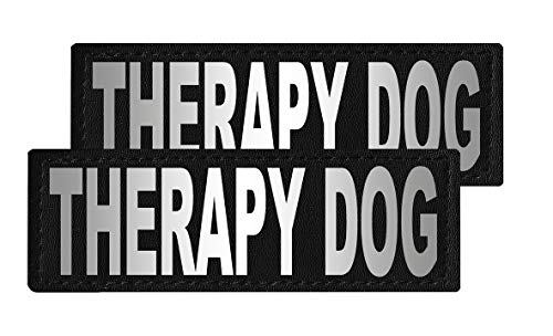 Dogline Therapy Dog Abnehmbare Klett-Flicken, Größe L/XL von Dogline