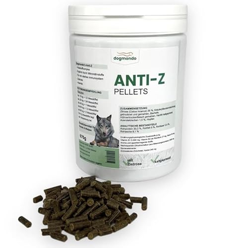 Dogmondo Anti-Z Pellets, Ergänzungsfutter für Hunde mit Cistus incanus und Acerola, Natürliche Parasitenabwehr, 675g Dogmondo Anti-Z Pellets, Ergänzungsfutter für Hunde mit Cistus incanus und Acerola, Natürliche Parasitenabwehr, 675g von Dogmondo