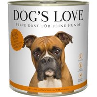 DOG'S LOVE Adult Classic 6x800g Pute mit Apfel und Zucchini von Dog's Love