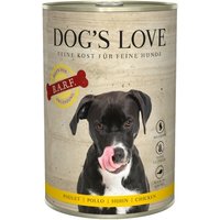 DOG'S LOVE Adult Fleisch Pur B.A.R.F. 6x400g Huhn von Dog's Love