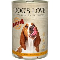 DOG'S LOVE Adult Fleisch Pur B.A.R.F. 6x400g Pute von Dog's Love