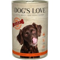 DOG'S LOVE Adult Fleisch Pur B.A.R.F. 6x400g Rind von Dog's Love