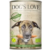 DOG'S LOVE Greens Bio, Obst und Gemüse 6x400 g von Dog's Love