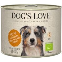 DOG'S LOVE BIO 6x200g Pute mit Amaranth & Kürbis von Dog's Love