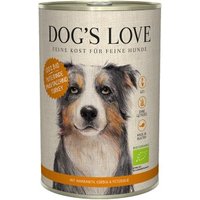 DOG'S LOVE BIO 6x400g Pute mit Amaranth & Kürbis von Dog's Love