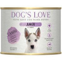 DOG'S LOVE Junior Lamm mit Kürbis 6x200 g von Dog's Love