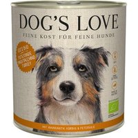 DOG'S LOVE BIO 6x800g Pute mit Amaranth & Kürbis von Dog's Love
