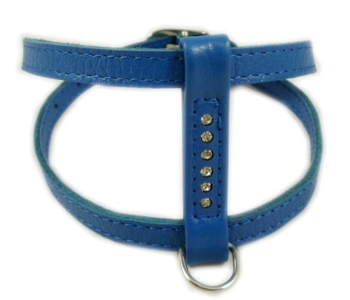 Echt Leder Hundegeschirr für Spielzeug Rassen XS. 25,4 cm 13 "Brust Umfang Strass Echt Leder Hundegeschirr für Spielzeug Rassen XS. 25,4 cm 13 "Brust Umfang Strass von Dogs My Love