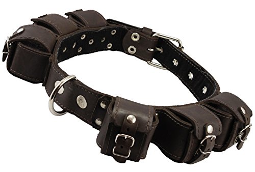 Gewichtetes Hundehalsband aus echtem Leder, 2,7 kg, für Bewegung und Training, passend für Halsumfang von 48,3 - 61 cm von Dogs My Love