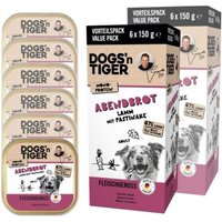 Dogs'n Tiger Abendbrot Multibox Lamm & Pastinake 12x150 g von Dogs'n Tiger