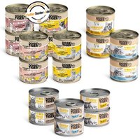 Dogs'n Tiger Adult Nassfutter Katze, Mixpaket, Lecker Hühnchen! 18 teilig von Dogs'n Tiger