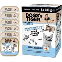Dogs'n Tiger Dogs´n Tiger Adult Nassfutter Katze, Freigeist, Huhn, Lachs & Möhre 100 g von Dogs'n Tiger