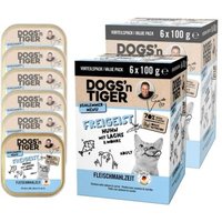 Dogs'n Tiger Dogs´n Tiger Adult Nassfutter Katze, Freigeist, Huhn, Lachs & Möhre 2x100 g von Dogs'n Tiger