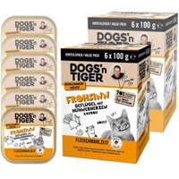 Dogs'n Tiger Dogs´n Tiger Adult Nassfutter Katze, Frohsinn, Geflügel & Kürbis 2x100 g von Dogs'n Tiger