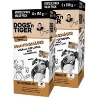 Dogs'n Tiger Dogsn Tiger Sonntagsjäger Multibox Wild &Geflügel 12x150 g von Dogs'n Tiger