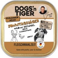 Dogs'n Tiger Dogsn Tiger Sonntagsjäger Wild &Geflügel 10x150 g von Dogs'n Tiger