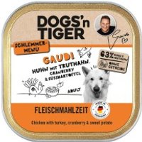 Dogs'n Tiger Gaudi Schale Huhn & Truthahn 10x150 g von Dogs'n Tiger
