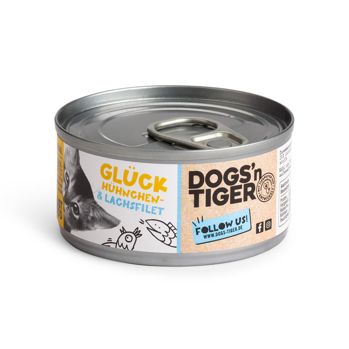 Dogs'n Tiger Glück Nassfutter Hühner- & Lachsfilet 12x70g Dogs'n Tiger Glück Nassfutter Hühner- & Lachsfilet 12x70g von Dogs'n Tiger