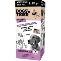 Dogs'n Tiger Glücksbringer Multibox Rind & Lamm 6x150 g von Dogs'n Tiger
