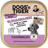 Dogs'n Tiger Glücksbringer Schale Rind & Lamm 20x150 g von Dogs'n Tiger