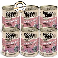 Dogs'n Tiger Glücksbringer Rind & Lamm 6x400 g von Dogs'n Tiger