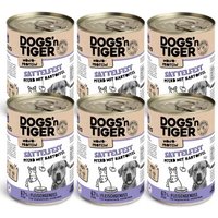 Dogs'n Tiger Sattelfest Pferd & Kartoffel 6x400 g von Dogs'n Tiger