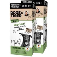 Dogs'n Tiger Proviant Multibox Huhn & Ente 12x150 g von Dogs'n Tiger
