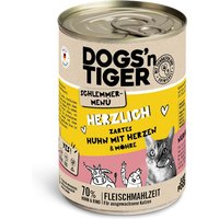 Dogs'n Tiger Schlemmermenü 6 x 400 g - Huhn mit Herzen von Dogs'n Tiger