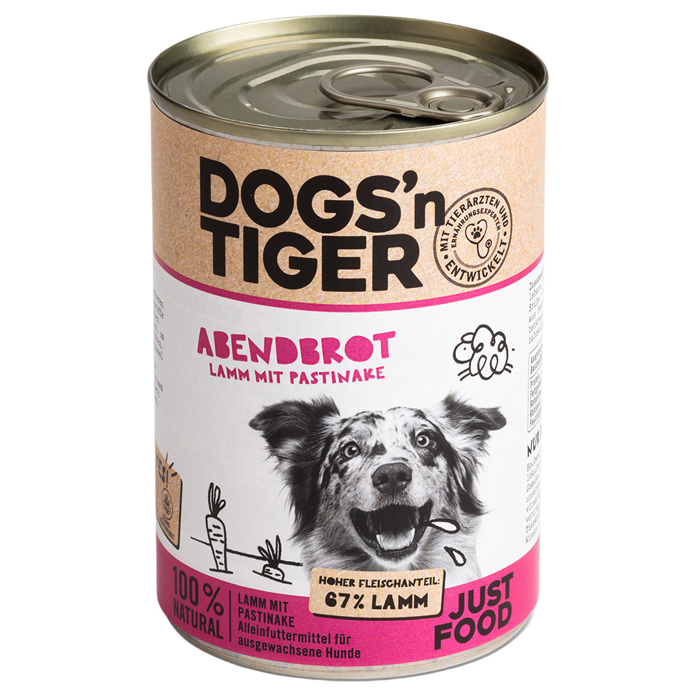 Sparpaket Dogs'n Tiger Adult 12 x 400 g - Lamm & Pastinake Sparpaket Dogs'n Tiger Adult 12 x 400 g - Lamm & Pastinake von Dogs'n Tiger