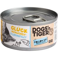 Sparpaket Dogs'n Tiger Cat Filet 24 x 70 g - Hühnchen- & Lachsfilet von Dogs'n Tiger